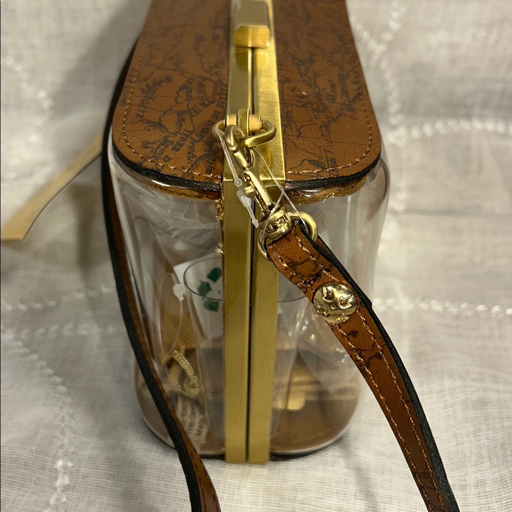 NWT Patricia Nash Anselma Riot rust camera bag purse leather w/ removable strap - Picture 3 of 15